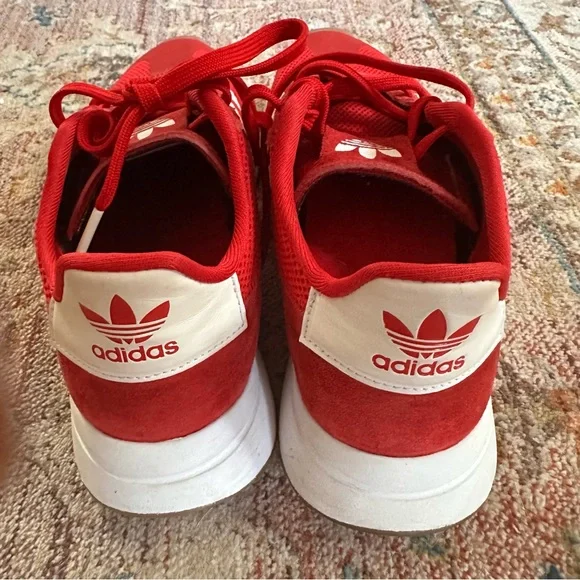 adidas Red and White Athletic Shoes - Picture 3 of 5